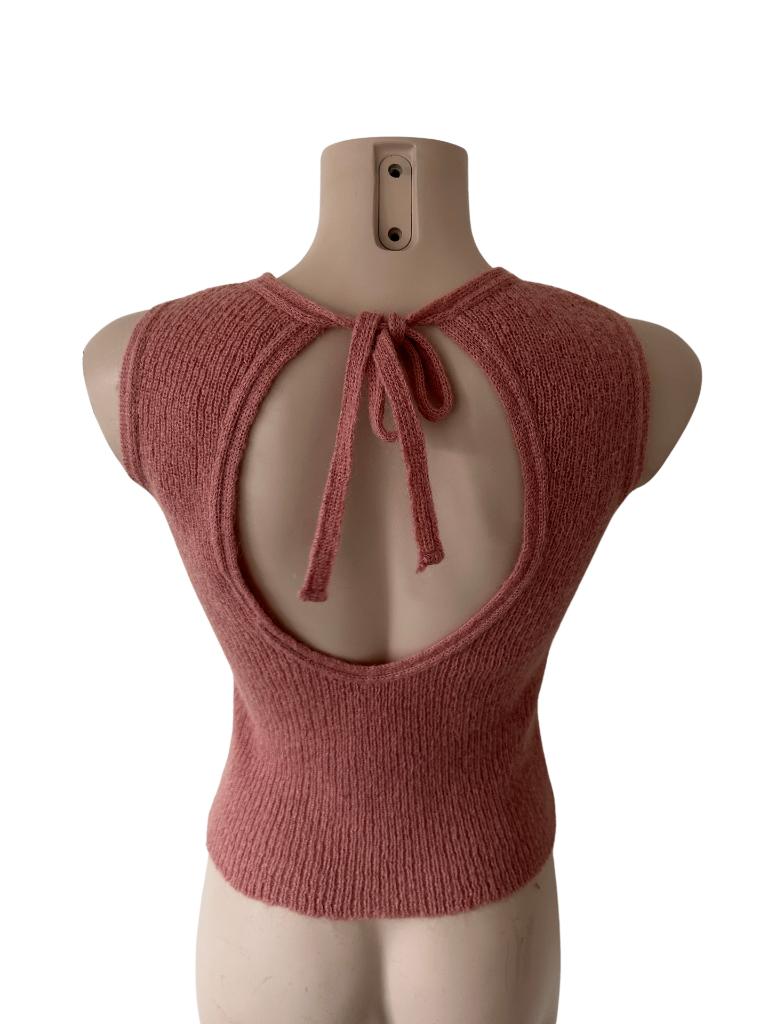 Fiorucci top XS, Ophalen of Verzenden, Zo goed als nieuw, Roze, Zonder mouw