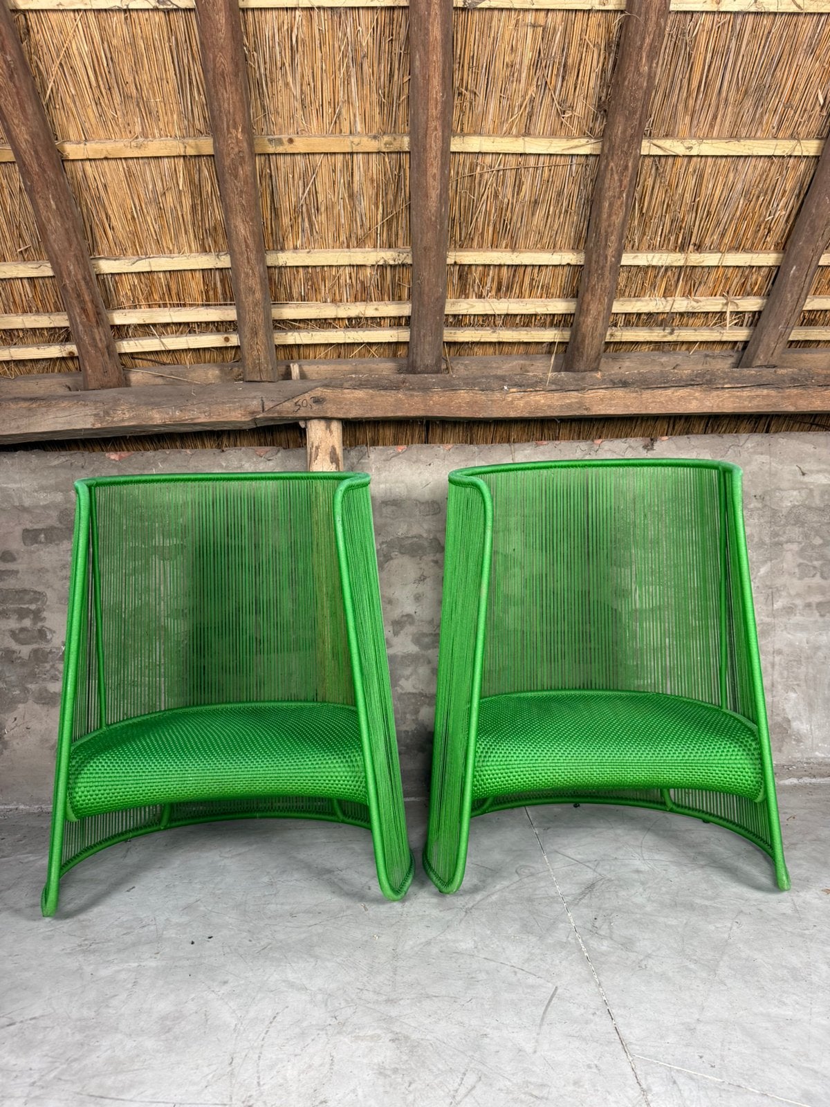 5 Moroso Husk M’Afrique indoor/ outdoor stoelen, Kunststof, Moroso, Ophalen of Verzenden, Zo goed als nieuw