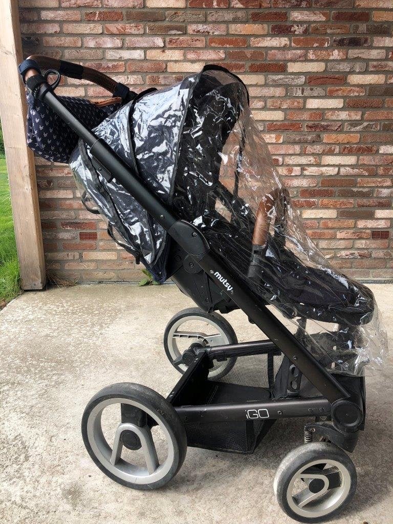 Mutsy iGo kinderwagen met reiswieg en accessoires, Ophalen, Gebruikt, Combiwagen, Met reiswieg
