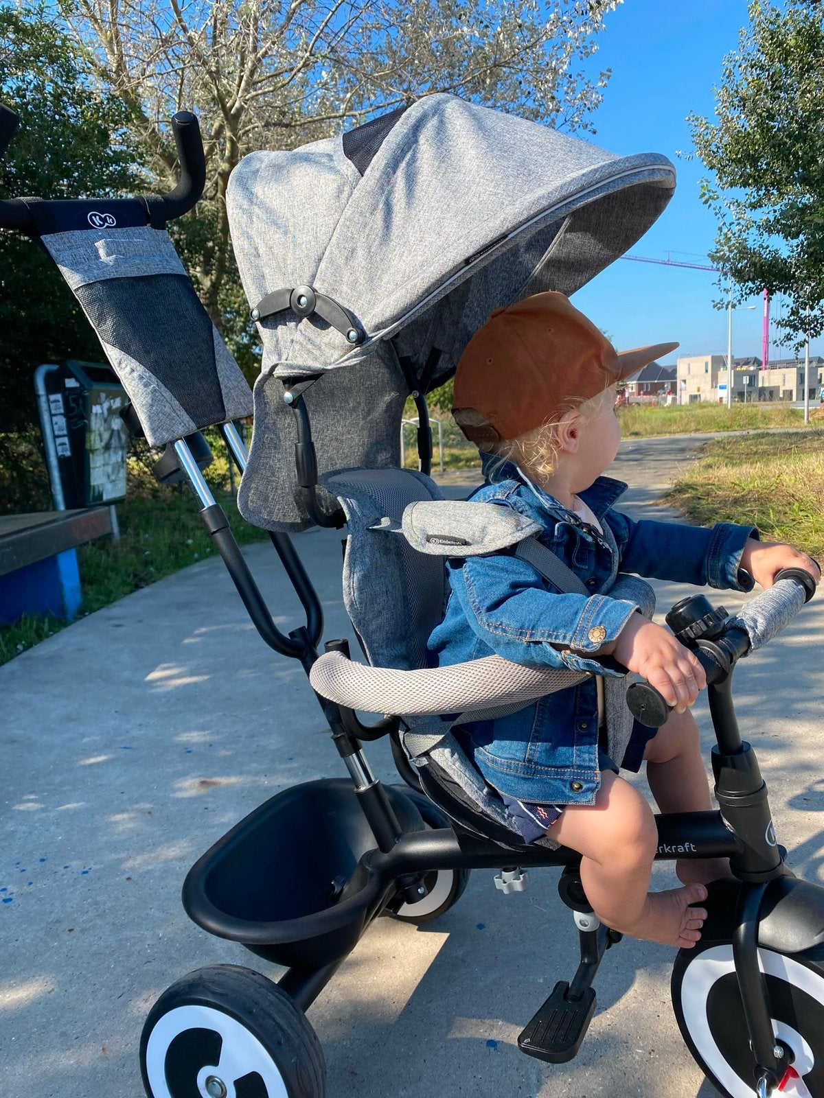 Kinderkraft 3-in-1 Driewieler met duwstang, Fietsen en Brommers, Fietsen | Crossfietsen en BMX, Ophalen, Gebruikt, Staal, Minder dan 16 inch