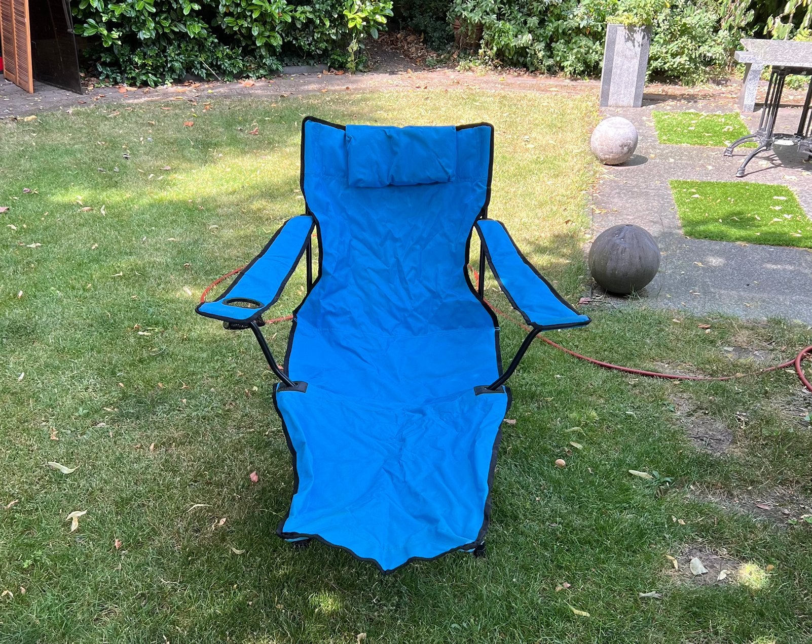 Opvouwbare campingstoel, relax stoel, Ophalen, Zo goed als nieuw