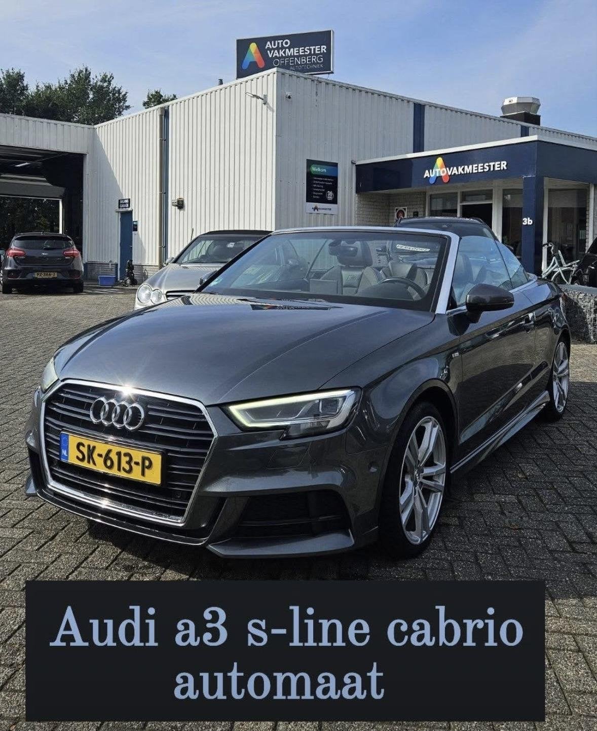 AUDI A3 Cabrio S line 1.5 TFSI SPORT - automaat - vol opties, Stof, Gebruikt, Overige carrosserieën, Overige brandstoffen