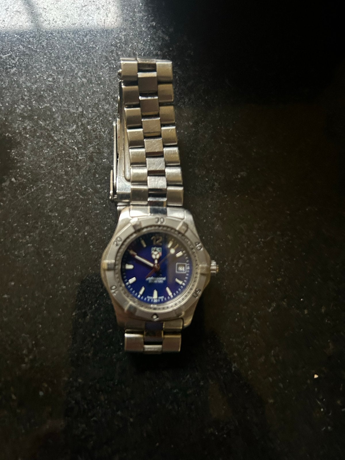 TAG Heuer Aquaracer horloge met doos en papieren, Sieraden, Tassen en Uiterlijk, Horloges | Dames, Ophalen of Verzenden, Gebruikt