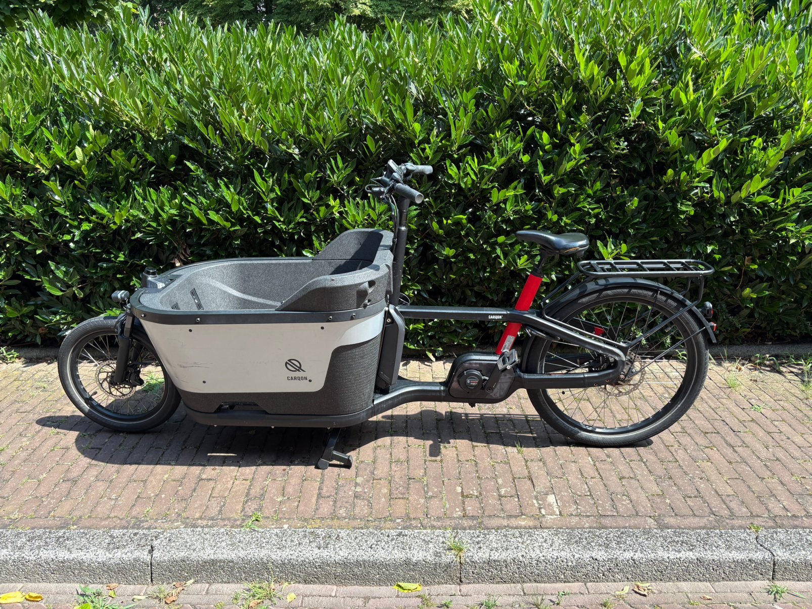Carqon Cruise E2 e-bakfiets, Fietsen en Brommers, Gebruikt, 3 kinderen, Elektrisch, Schijfrem
