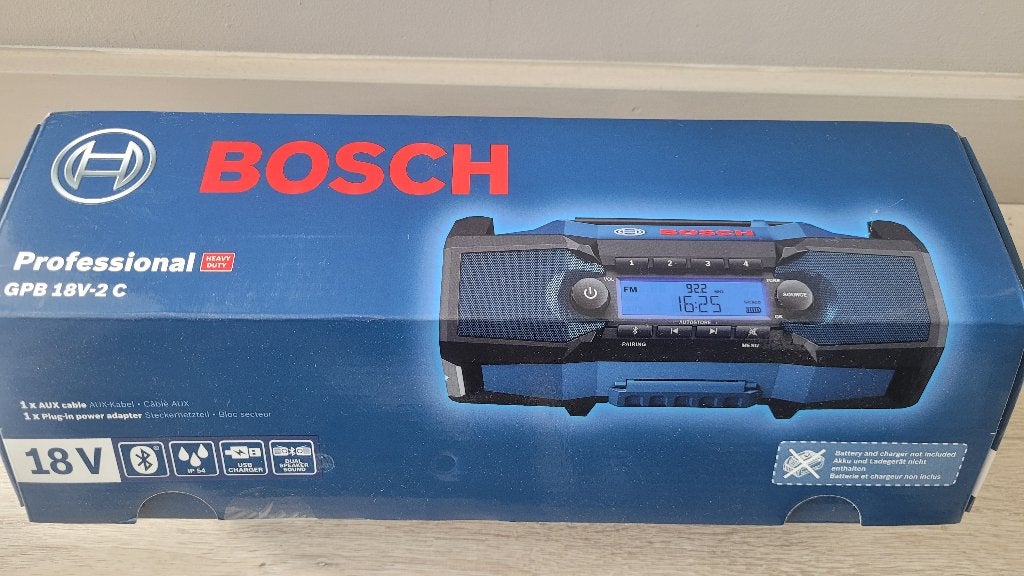 NIEUW: Bosch bouwradio GPB 18V-2C, Verzenden, Nieuw, Bouwradio