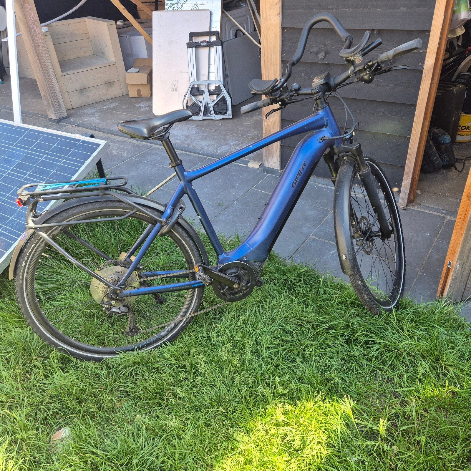 Giant elektrische fiets met lichte gebruikersporen, Fietsen en Brommers, Elektrische fietsen, Gebruikt, 59 cm of meer, 50 km per accu of meer