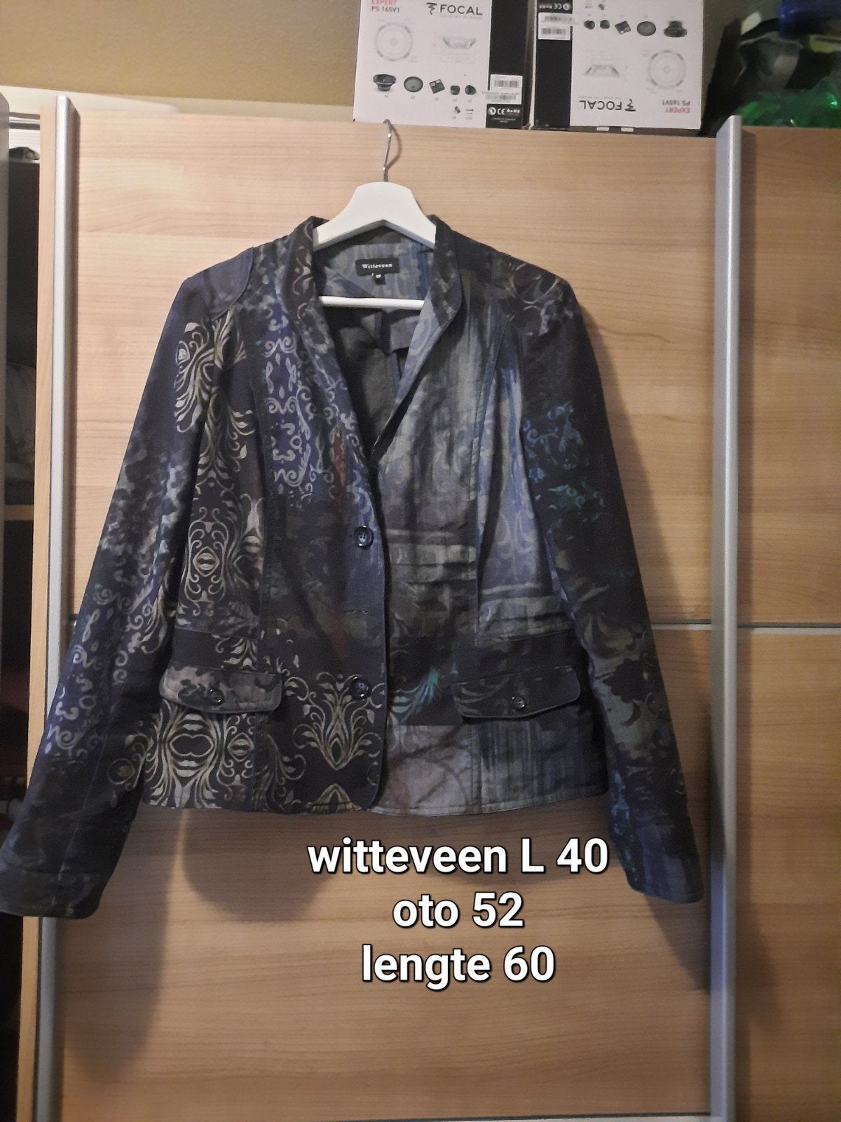 super leuk jasje van witteveen maat L/40, Maat 38/40 (M), Meerkleurig, Ophalen of Verzenden, Zo goed als nieuw