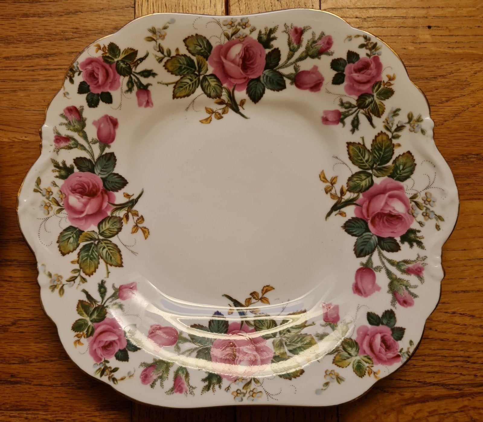 Vintage Aynsly England Roze Porseleinen Schaal, Antiek en Kunst, Ophalen of Verzenden