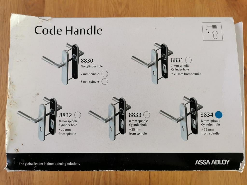Assa Abloy Code Handle - Deurklink met code, Ophalen of Verzenden, Nieuw, Rvs, Klink of Kruk