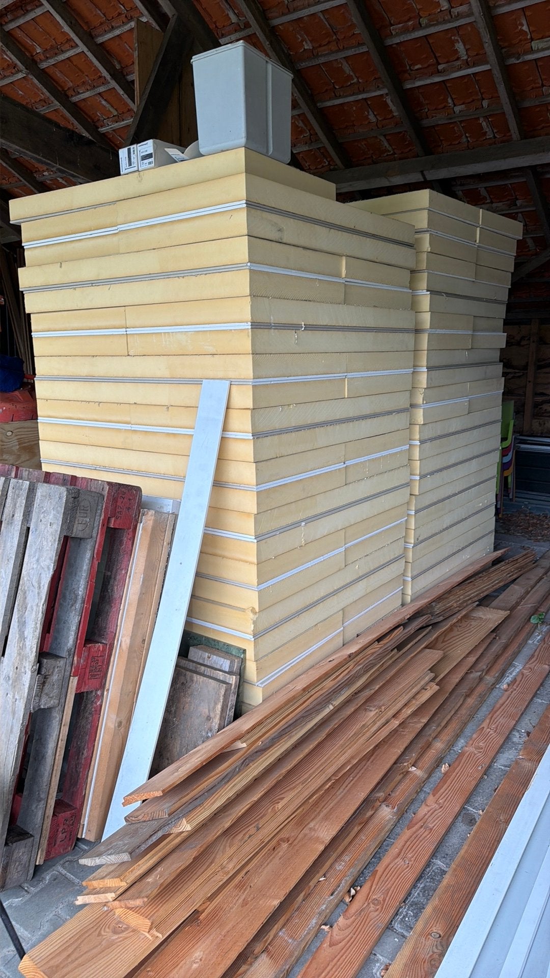 Pir met gips 8cm 92 platen 60x120cm 66m2, Ophalen, Nieuw, Hardschuim (Pir), 8 tot 12 cm