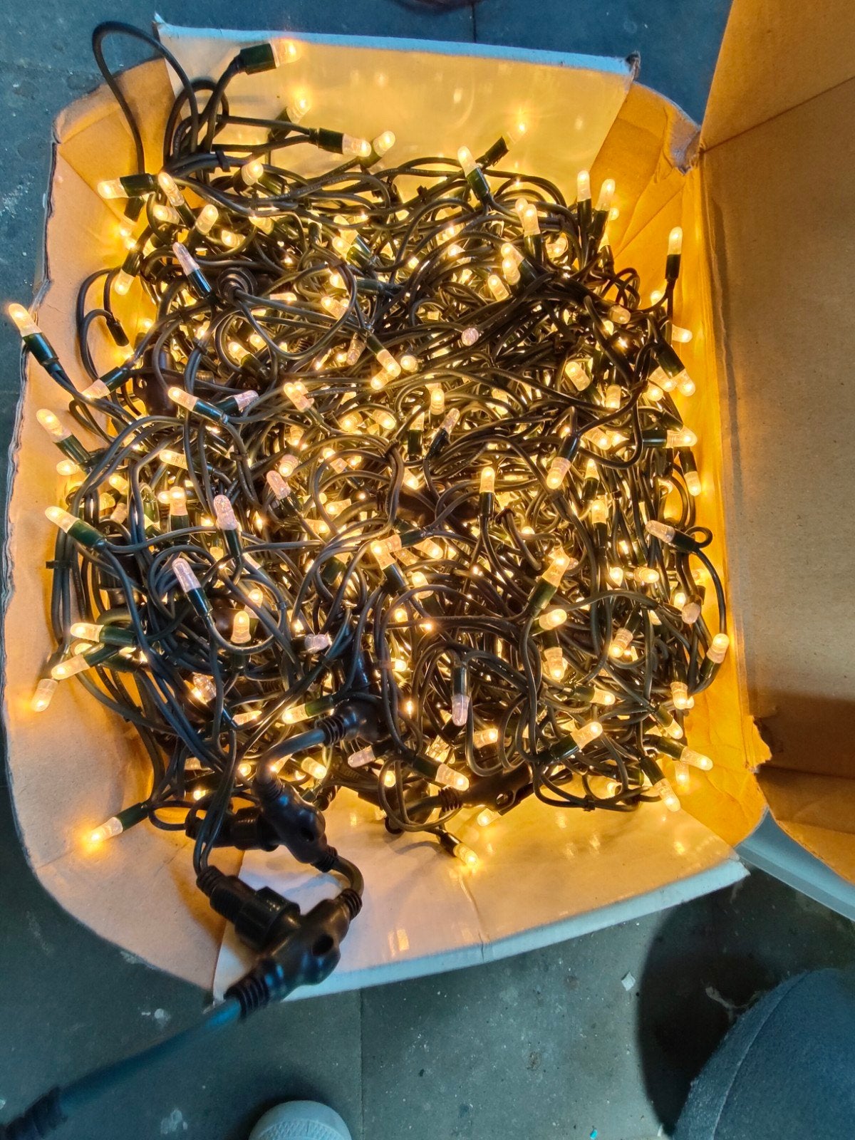 Kerstverlichting gordijn LED, Ophalen, Kabel of Snoer