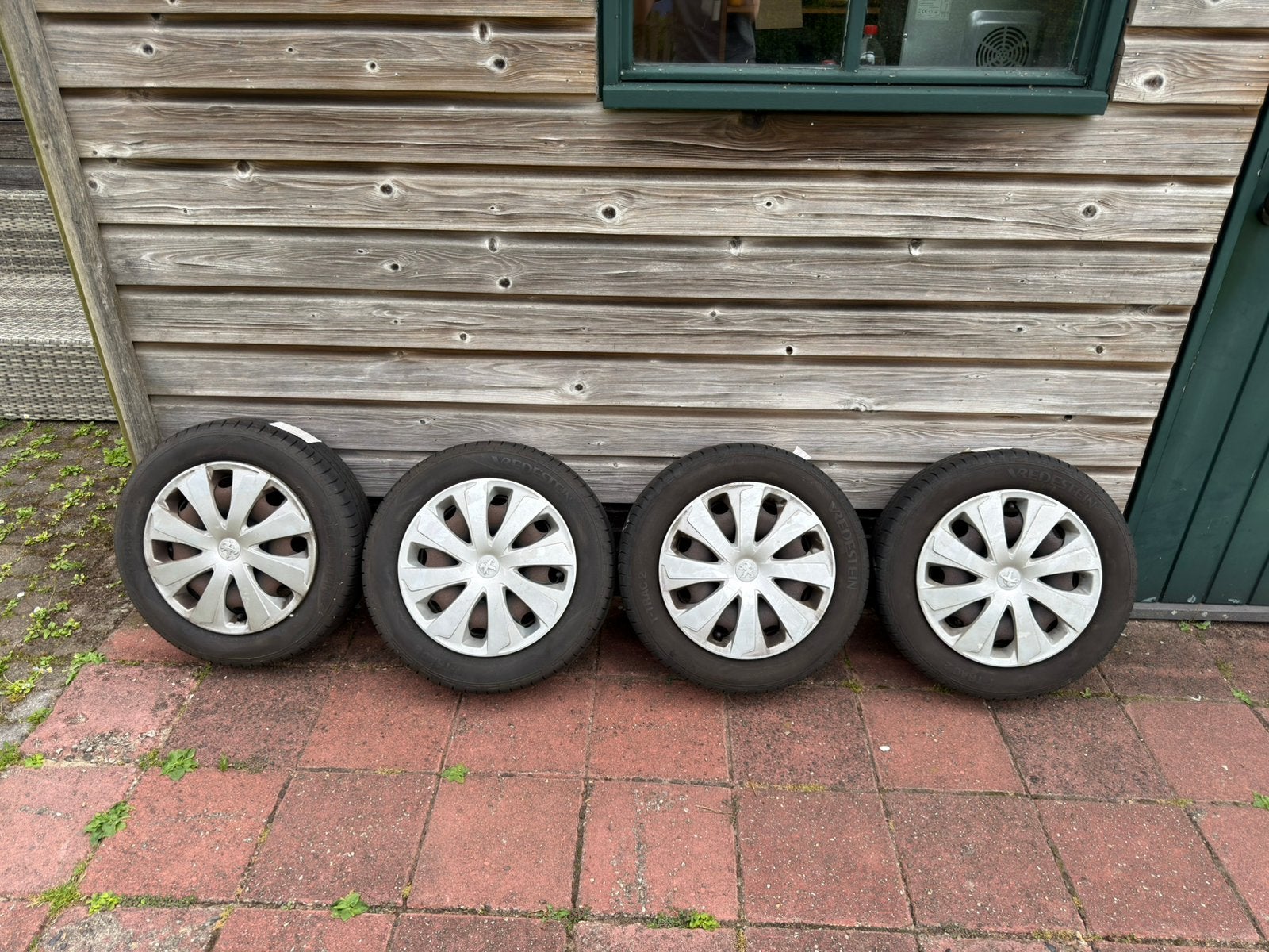 Peugeot 108/C1/Aygo zomerbanden 14 inch, Ophalen, 14 inch, Gebruikt, Banden en Velgen