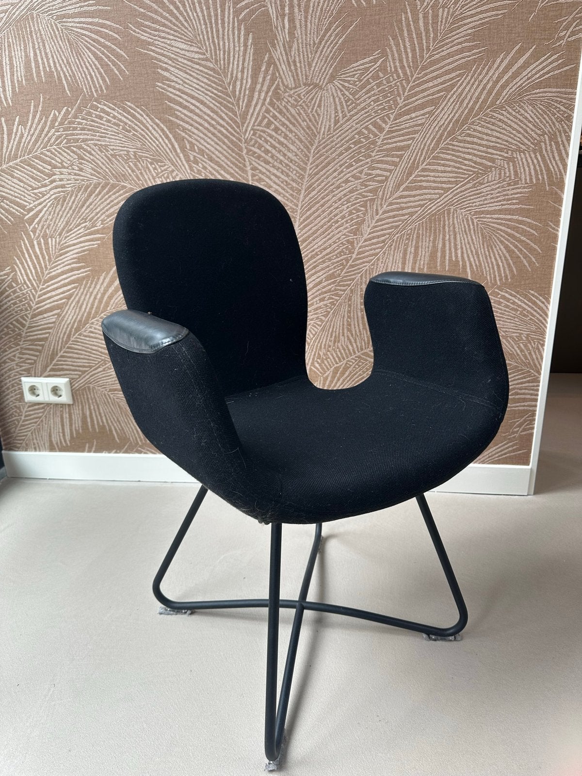Set van 6 Artifort Patch 02 eetkamerstoelen - Jacco Bregonje, Huis en Inrichting, Ophalen, Zwart, Zo goed als nieuw, Stof
