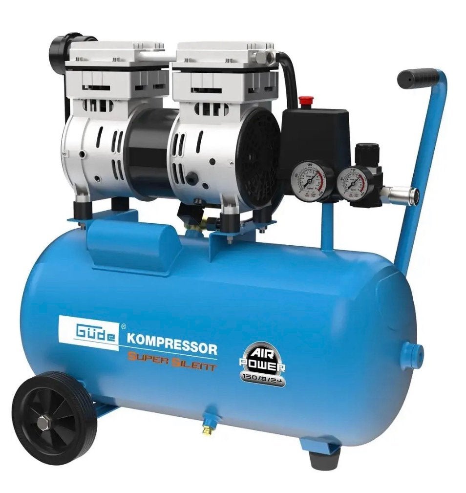 Güde Geluidsarme Compressor 150/8/24 SILENT - 24 Liter, Doe-het-zelf en Verbouw, Ophalen, Nieuw, Minder dan 200 liter/min, Olievrij