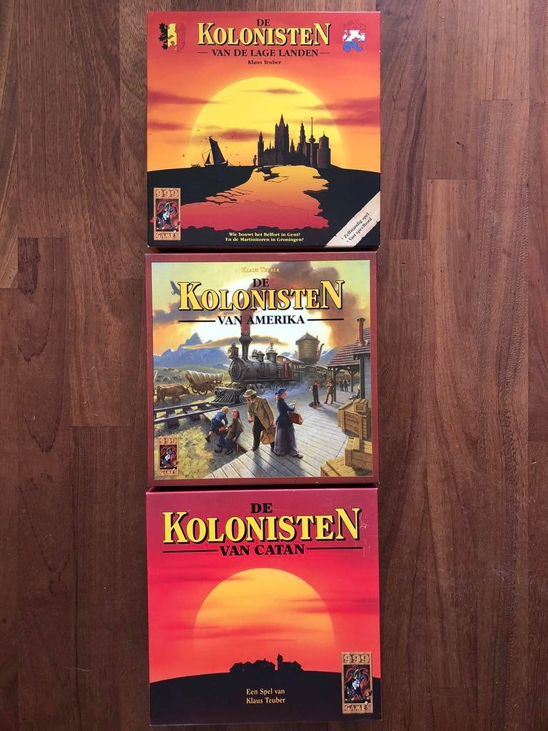 Kolonisten van Catan, De Lage Landen, Kolonisten van Amerika, Hobby en Vrije tijd, Gezelschapsspellen | Bordspellen, Ophalen of Verzenden