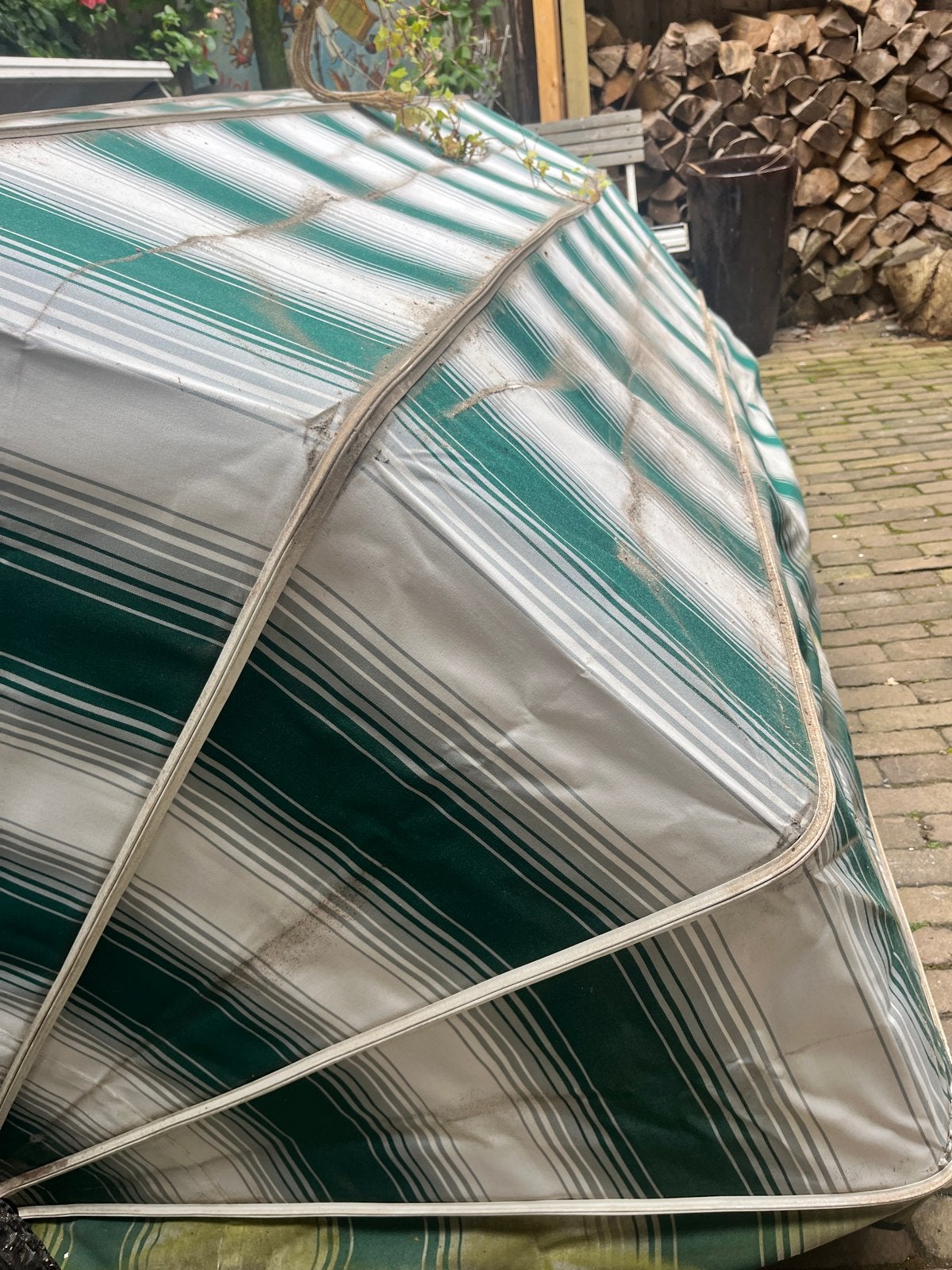 Markies electrisch 235 breed, Tuin en Terras, Zonneschermen, Ophalen, Gebruikt, Elektrisch, Minder dan 250 cm