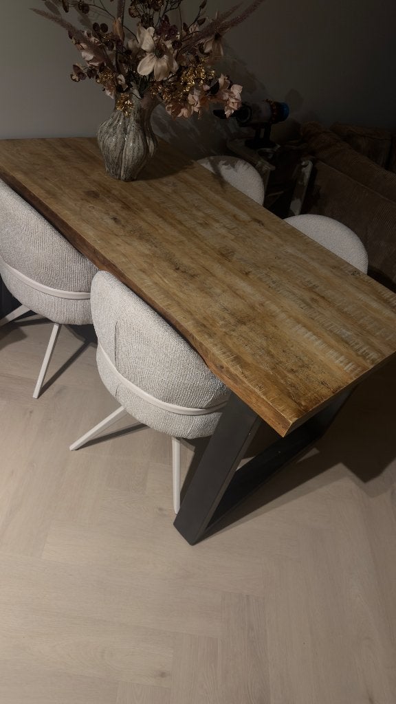 Eettafel, Ophalen, Gebruikt, 50 tot 100 cm, 150 tot 200 cm