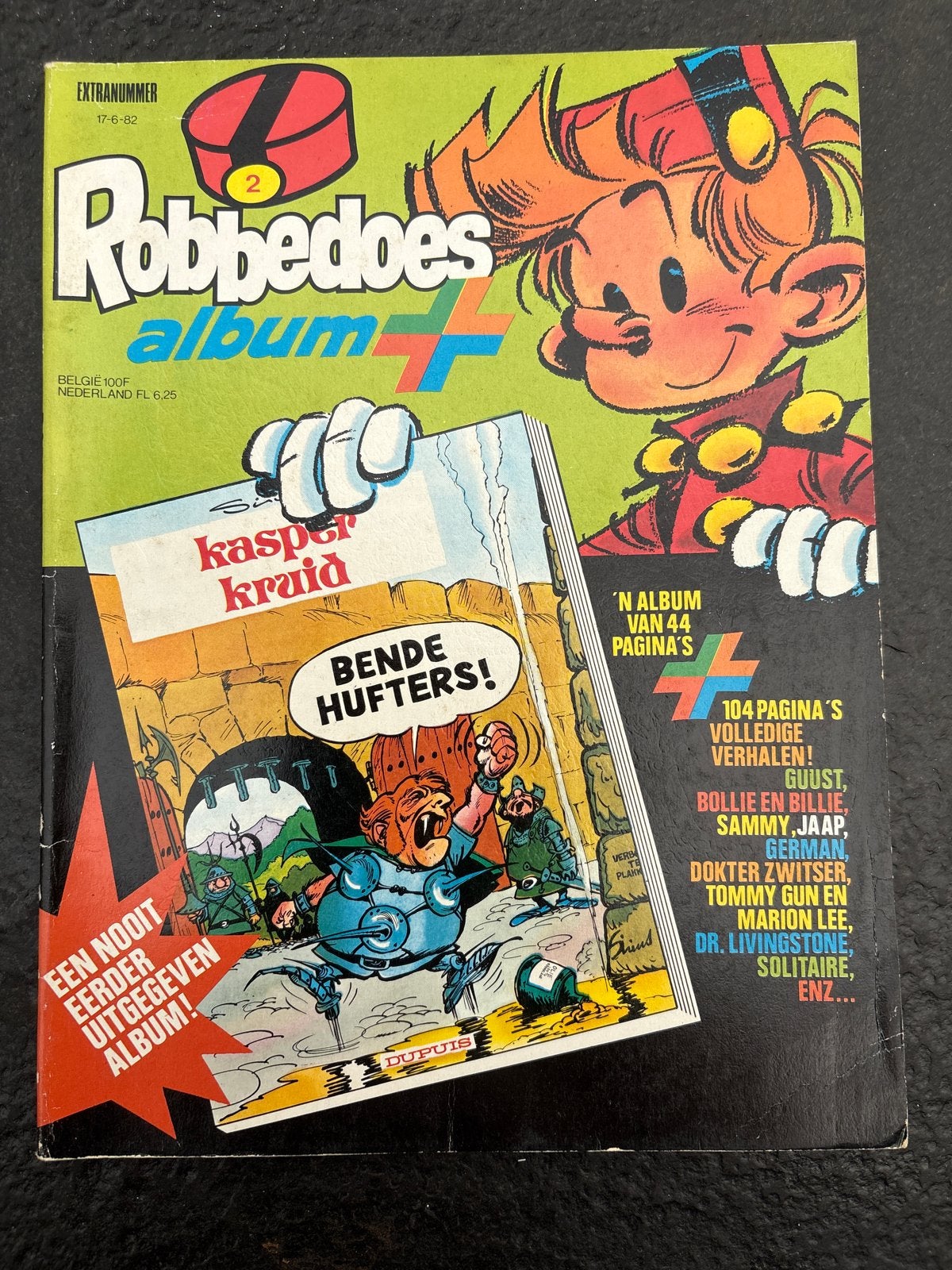 Robbedoes Album Extra Nummer - 17-6-82 - Kasper Kruid, Eén stripboek, Ophalen of Verzenden, Gelezen
