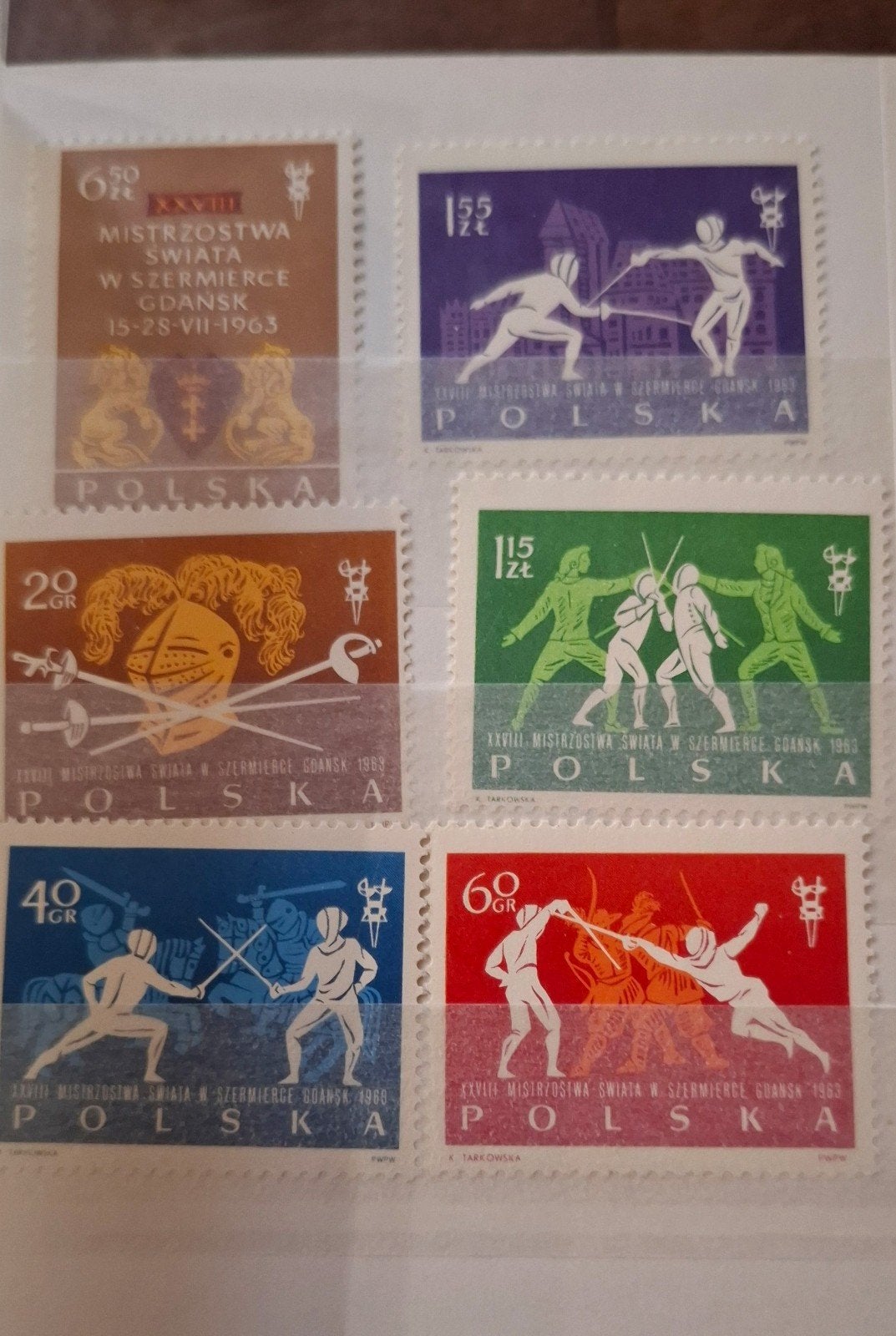 Polen 1963 Mi 1405-1410 Fi 1257-1262 postfris, Ophalen of Verzenden, Polen, Postfris