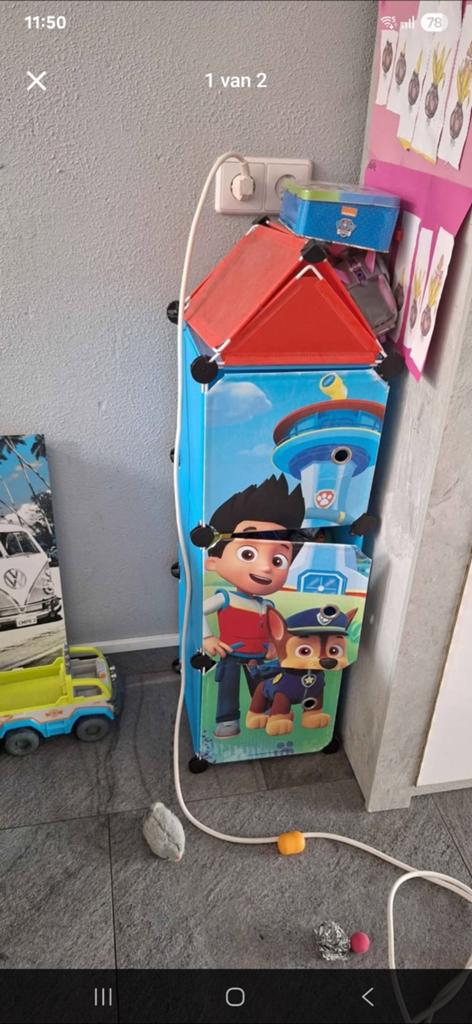 Paw Patrol Opbergkast met Speelgoed, Ophalen, Gebruikt, Jongen of Meisje