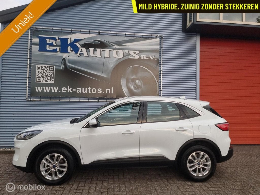 Ford Kuga 2.5 FHEV. Mild hybride zonder stekker Compleet !, Auto's, Gebruikt, Euro 6, Wit, Bedrijf