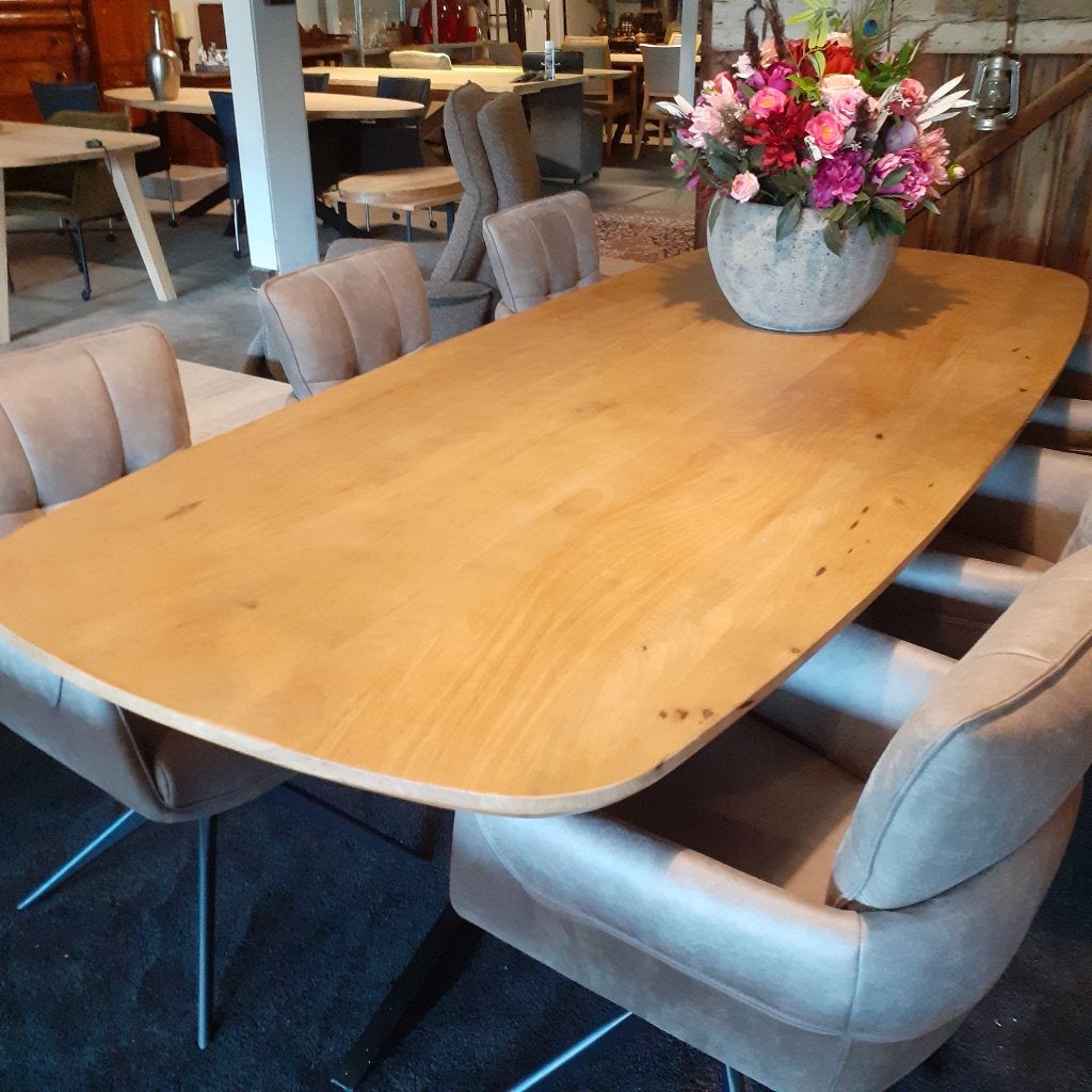 Eethoek, tafel 260x110 NIEUW, Ophalen of Verzenden, Nieuw, 4 tot 6 stoelen