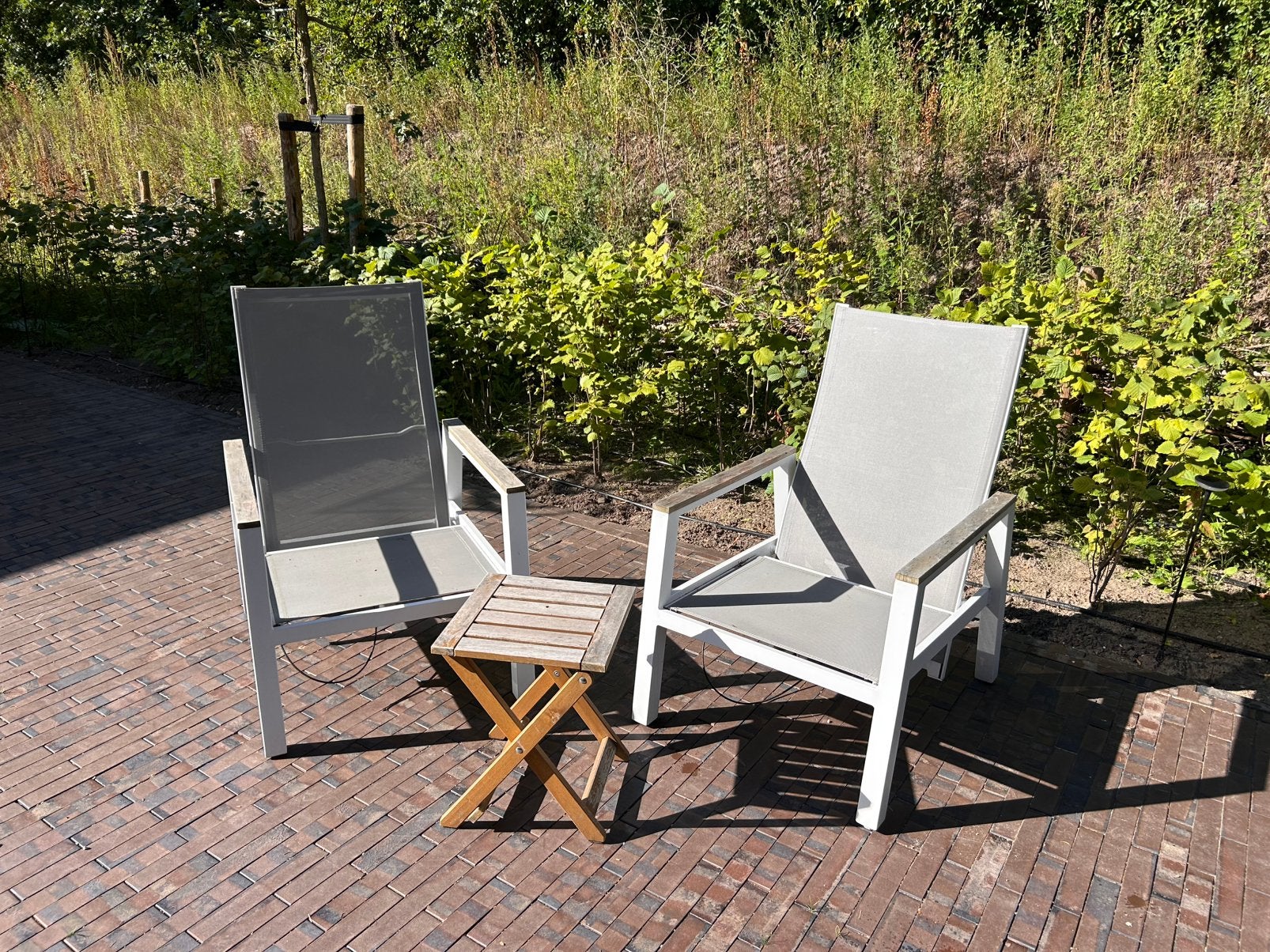 2 Tuinstoelen, Ophalen, Gebruikt, Metaal