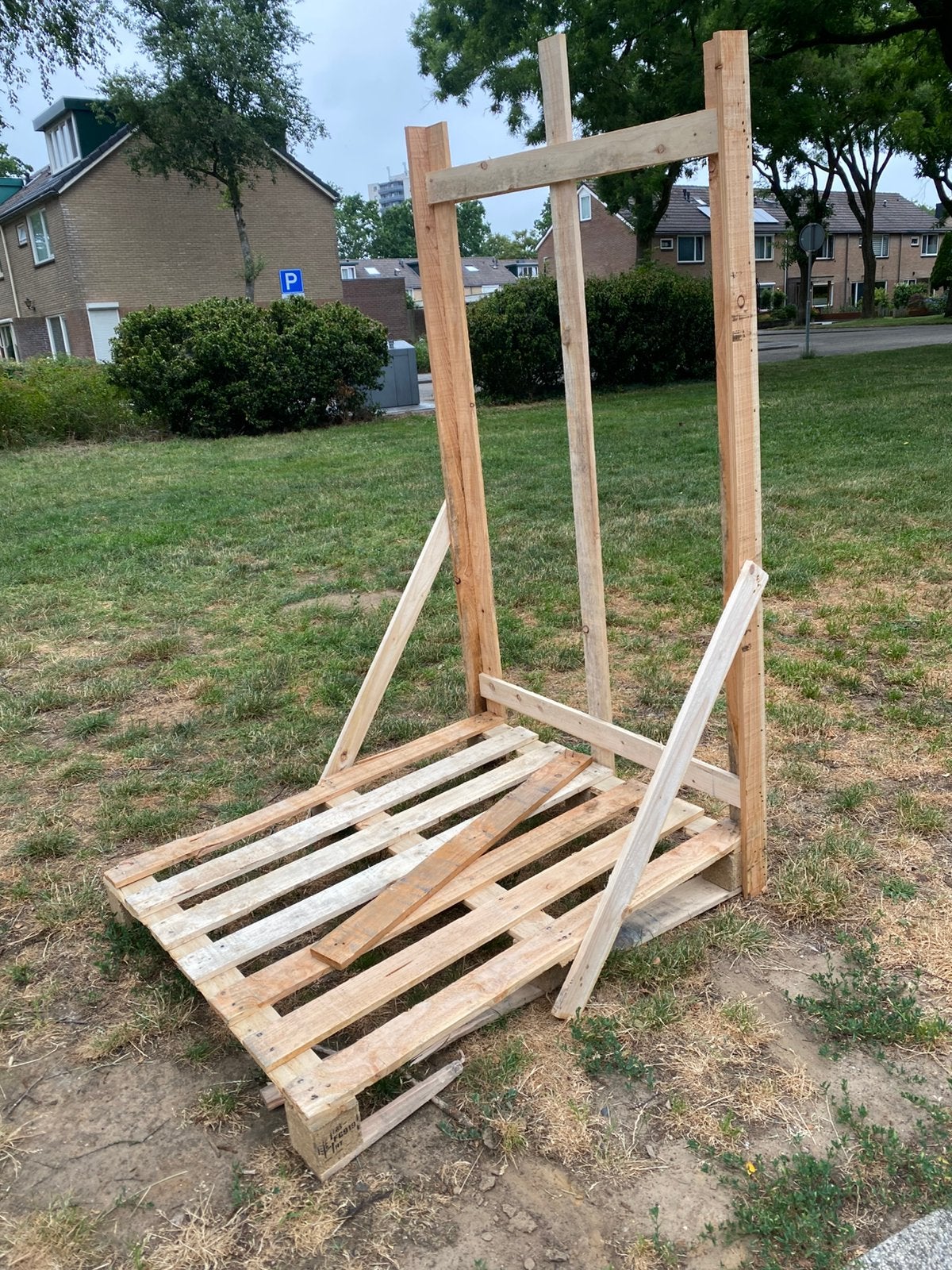 Gratis pallet hout brandhout, Ophalen, Zo goed als nieuw, Pallet, Minder dan 200 cm