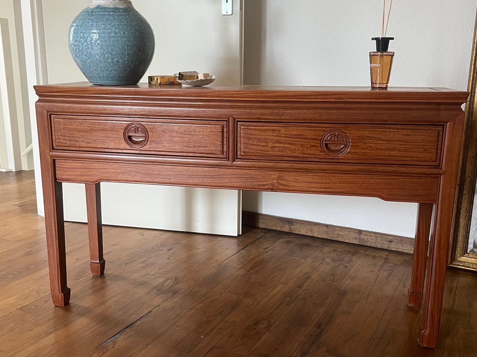 Sidetable hout 1,15x0,30x0,68hoog, Huis en Inrichting, Ophalen, 100 tot 150 cm, Zo goed als nieuw, Overige houtsoorten