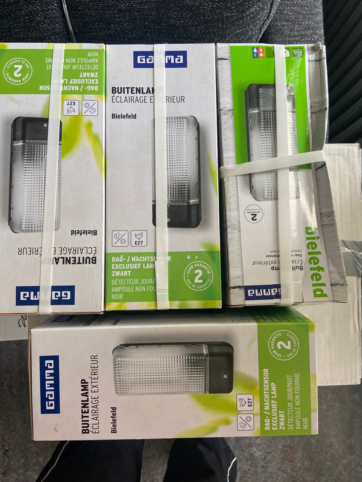 Gamma 4 nieuwe buitenlampen met dag/nachtsensor, Ophalen, Minder dan 50 watt, Wandlamp, Nieuw