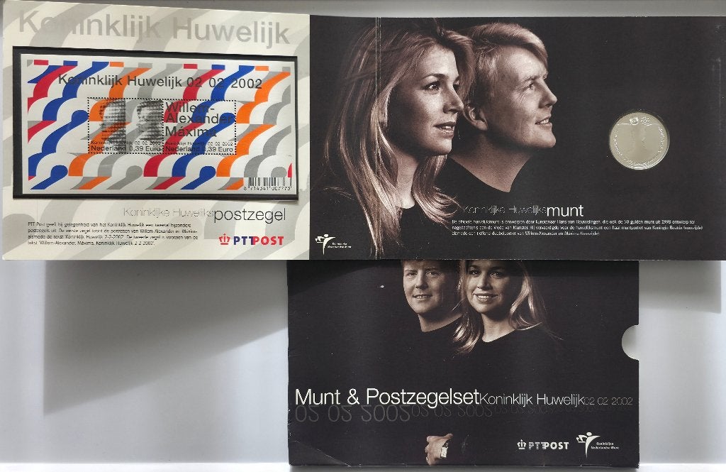 Nederland €10 – Huwelijksmunt – Numisbrief – Zilver, Setje, Koningin Beatrix, Ophalen of Verzenden, Geboorte of Huwelijk