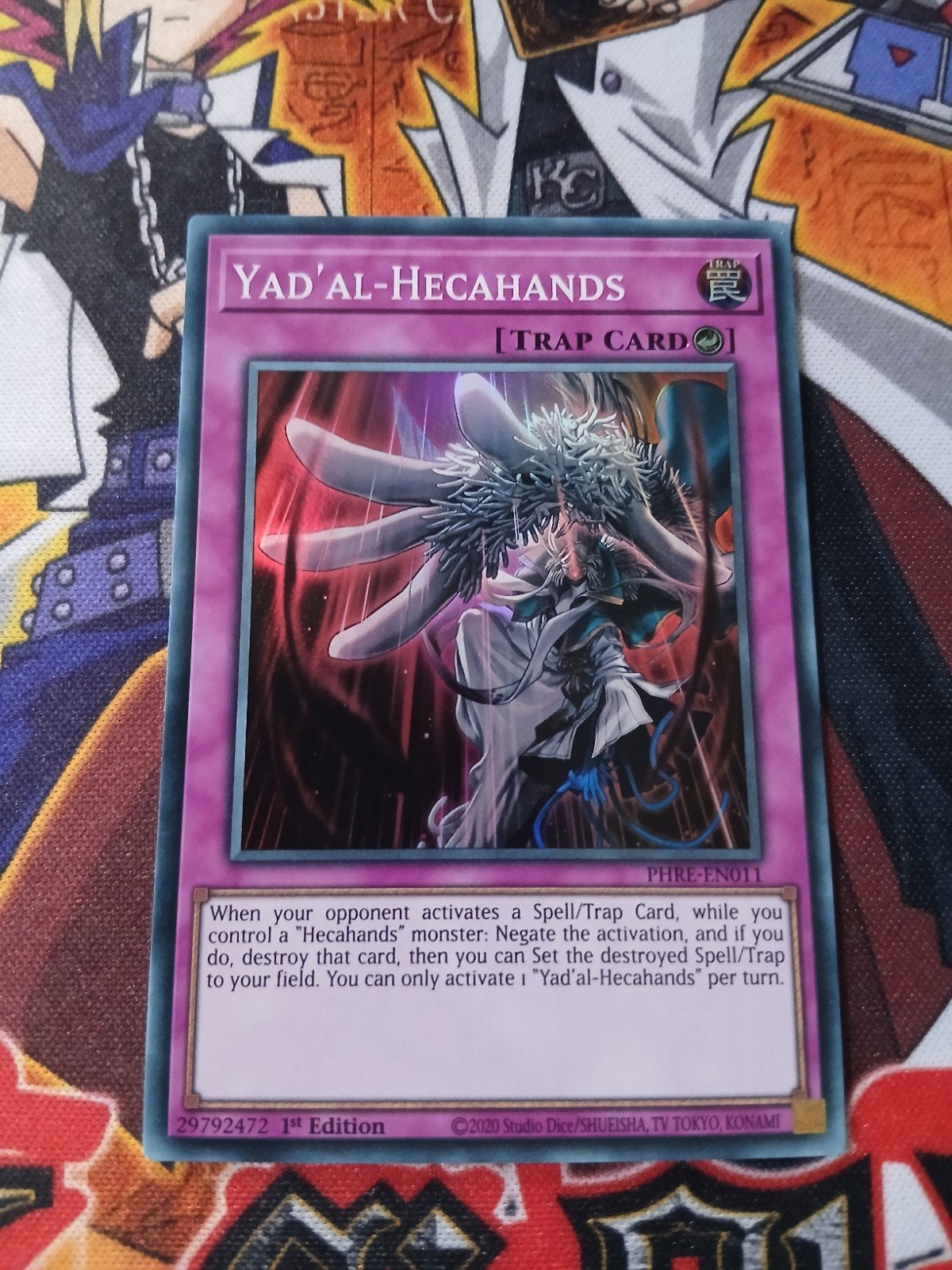 Yad Al Hecahands - Super Rare PHRE - Yu-Gi-Oh, Ophalen of Verzenden, Zo goed als nieuw, Foil