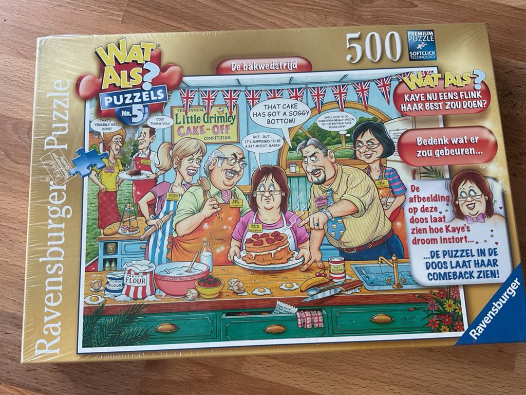 Ravensburger Wat Als? Puzzel No. 5 - De Bakwedstrijd, Ophalen of Verzenden, 500 t/m 1500 stukjes, Nieuw, Legpuzzel