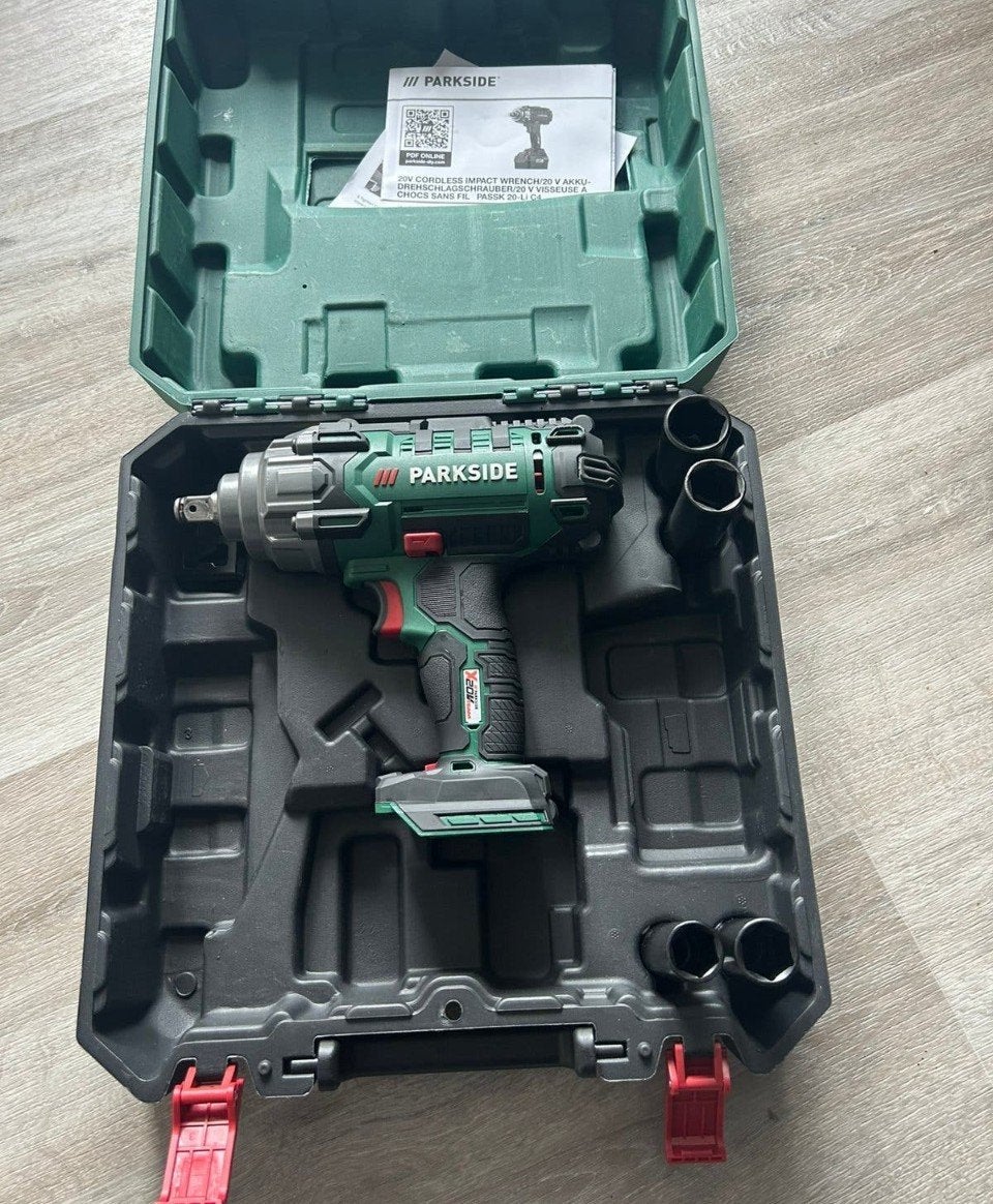 Parkside Accu Slagmoersleutel 20V (Zonder Accu), Doe-het-zelf en Verbouw, Gereedschap | Boormachines, Ophalen of Verzenden, Zo goed als nieuw