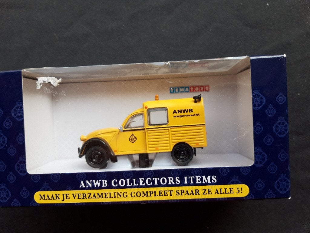 Citroën 2CV ANWB Wegenwacht - WSI Tematoys 1:43, Ophalen of Verzenden, Zo goed als nieuw, Auto, Overige merken