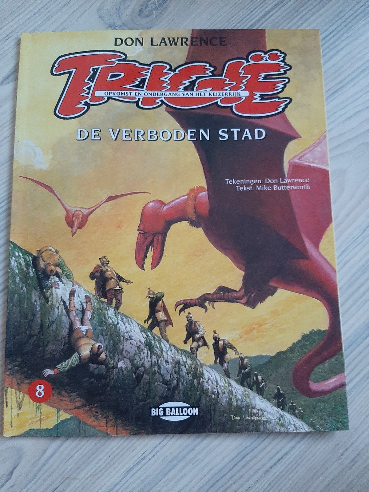 Trigie 8: De Verboden Stad - Don Lawrence stripboek, Ophalen of Verzenden