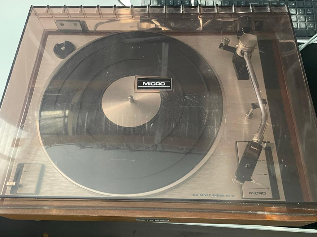 Micro Seiki MR211 Platenspeler met Audio-Technica VM530EN, Ophalen, Zo goed als nieuw, Platenspeler, Overige merken