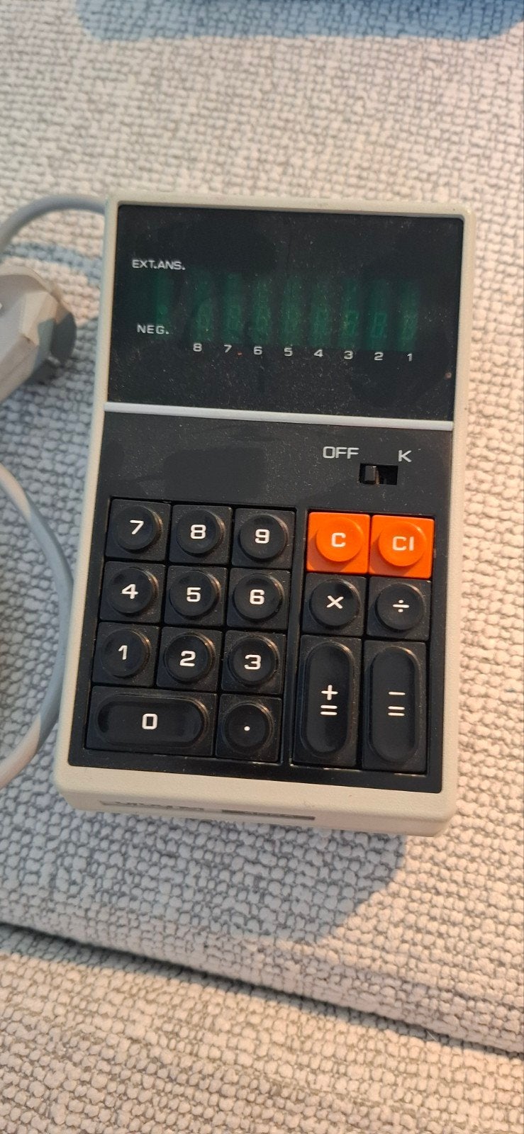 Vintage Brother Electronic Calculator model 408A, Diversen, Ophalen of Verzenden, Grafische rekenmachine, Gebruikt