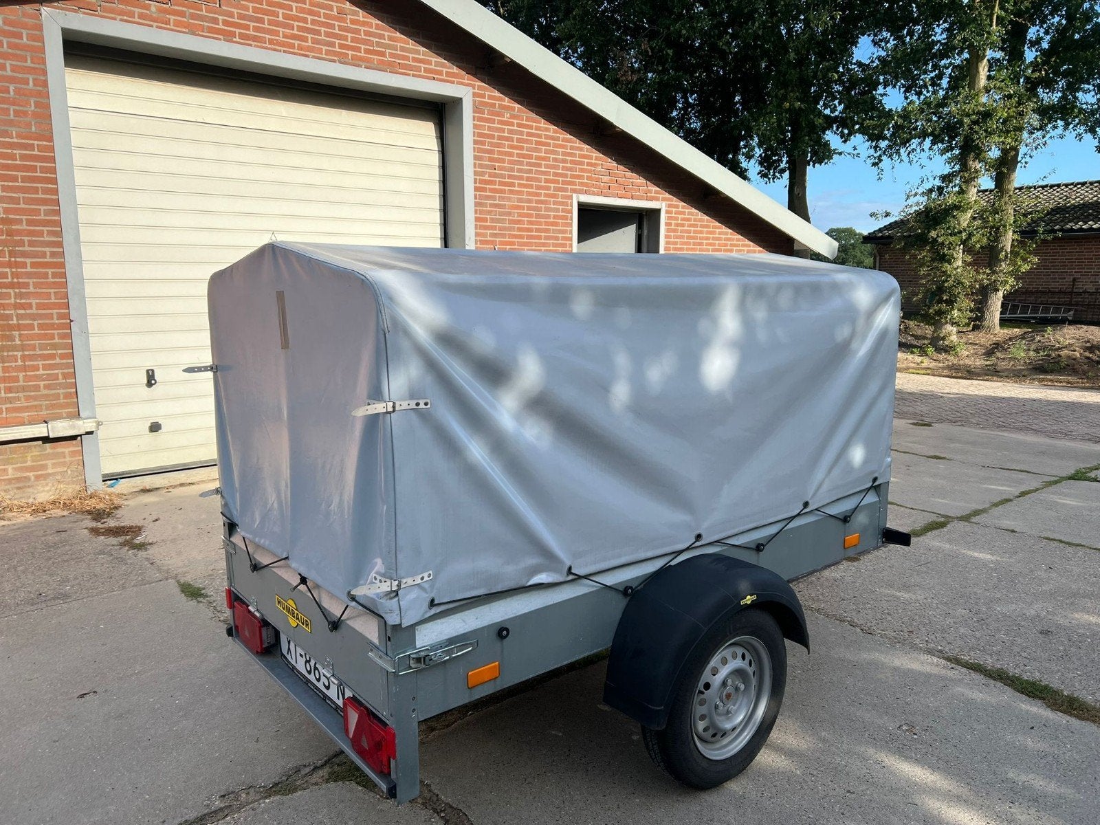 te koop: huif-aanhanger., Auto diversen, Aanhangers en Bagagewagens, Ophalen, Zo goed als nieuw