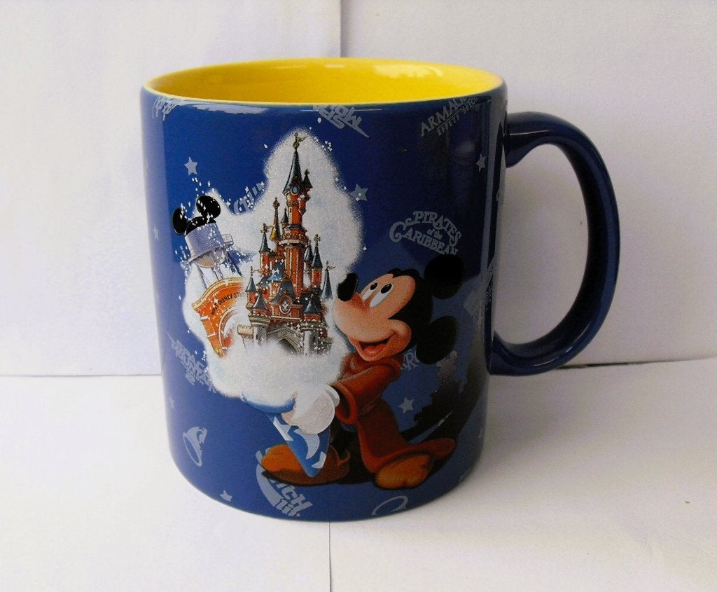 Disneyland Parijs Beker Disney Mickey Mouse Mok, Verzamelen, Ophalen of Verzenden, Mickey Mouse, Zo goed als nieuw, Servies