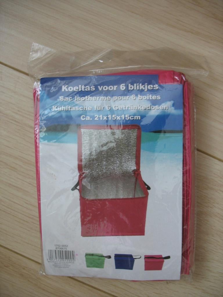 Koeltas voor 6 blikjes, Ophalen of Verzenden, Nieuw