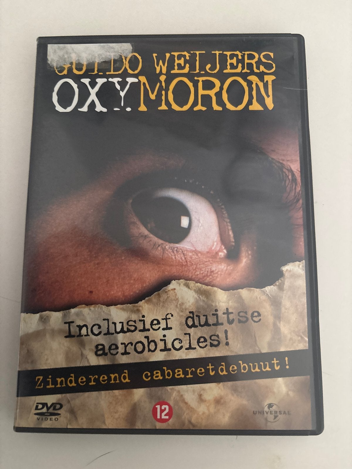 Guido Weijers: OXYMORON DVD - Zinderend cabaretdebuut!, Vanaf 12 jaar, Ophalen of Verzenden, Gebruikt, Stand-up of Theatershow
