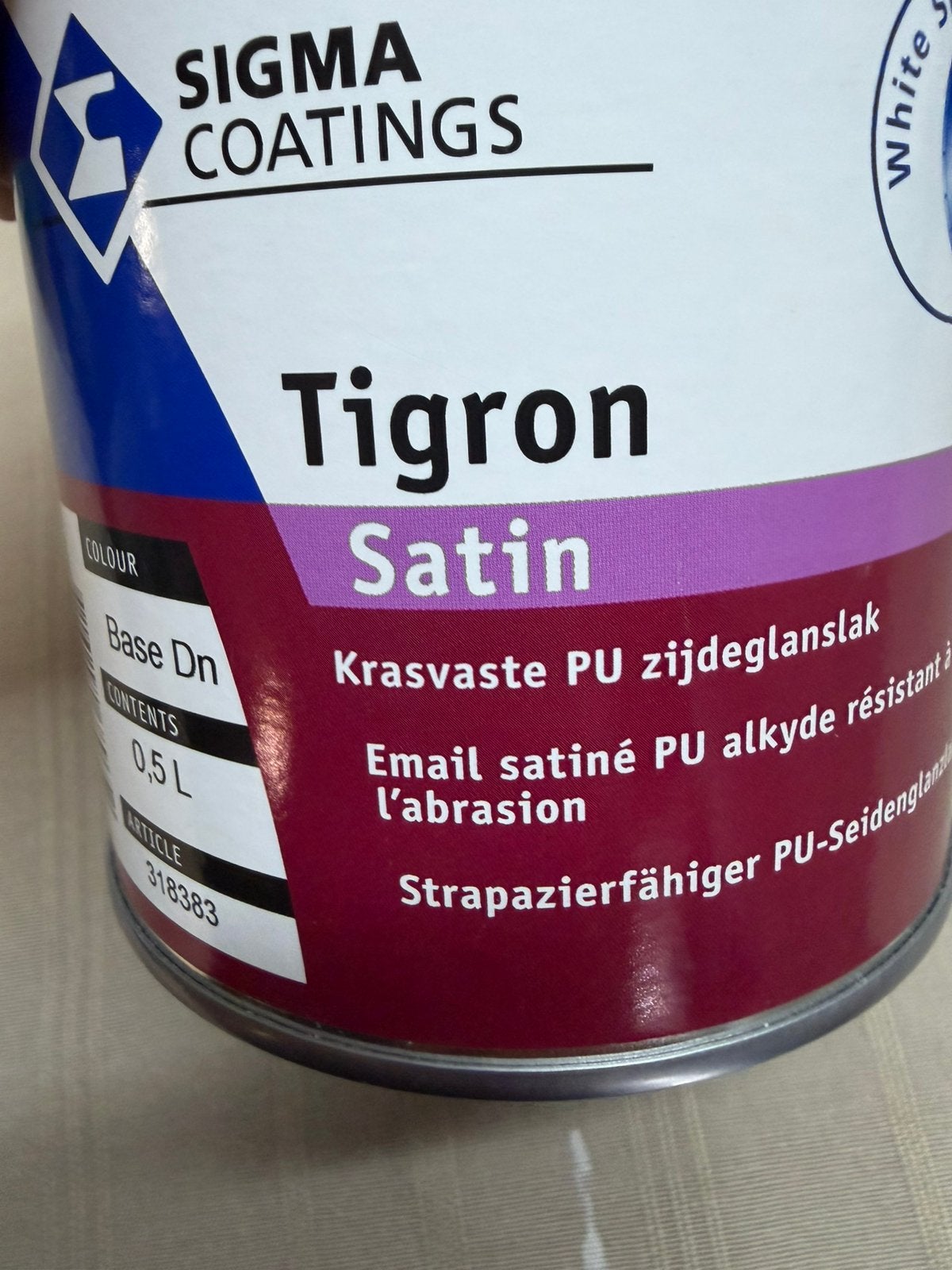 Sigma Tigron donkergrijze lak 0,5liter, Ophalen of Verzenden, Nieuw