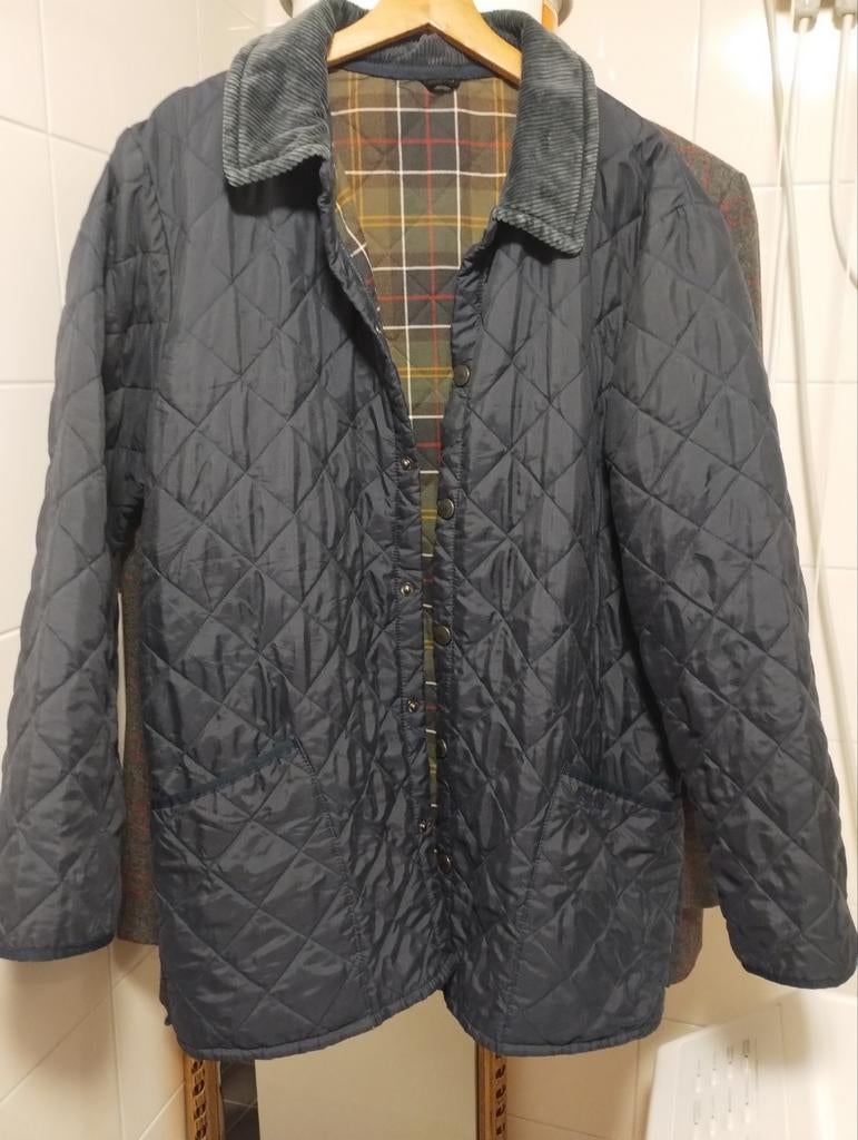 Vintage guilted Barbour Classic Eskdale Jacket maat L, Ophalen of Verzenden