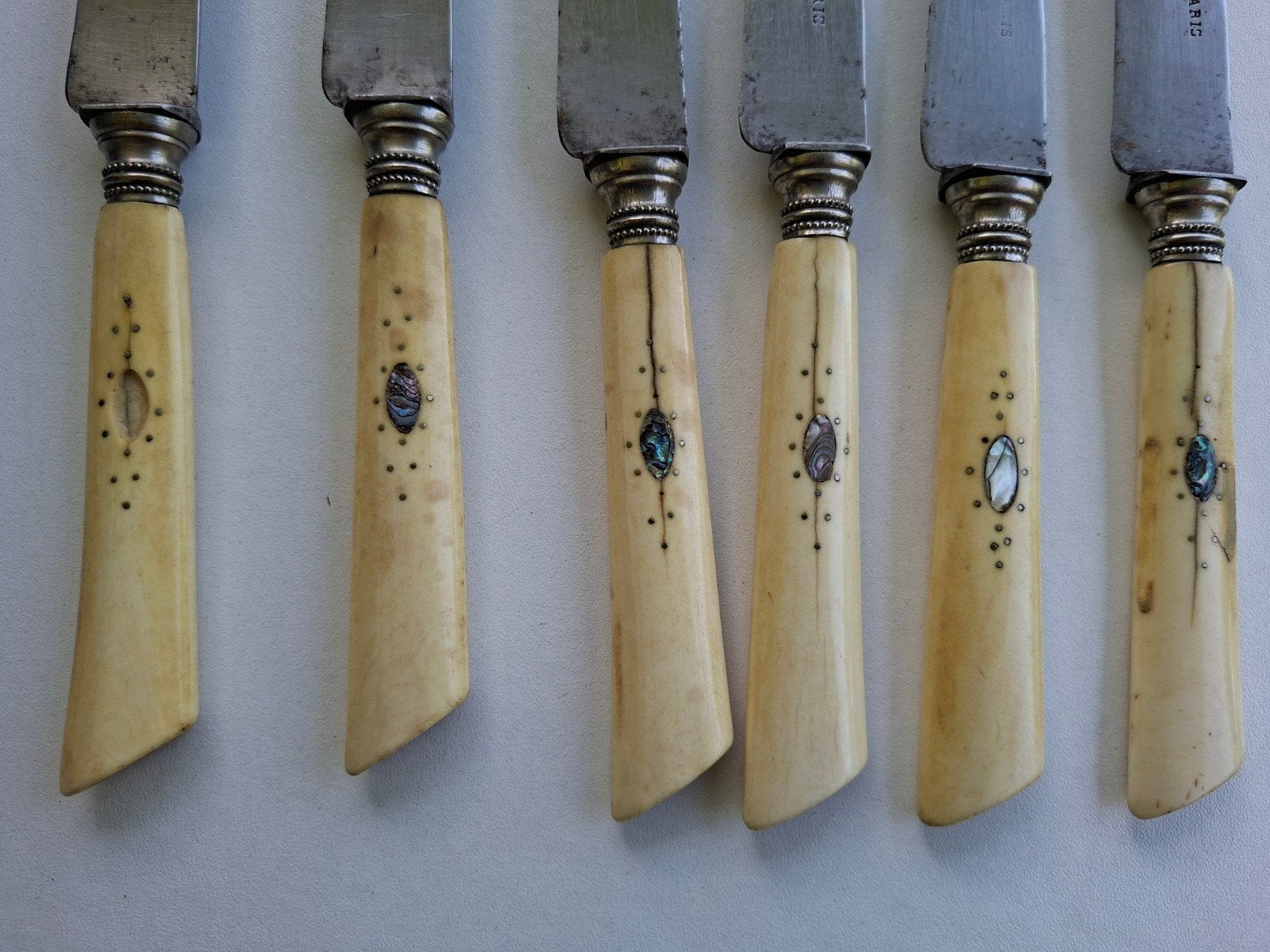 Set van 6 antieke messen, Antiek en Kunst, Ophalen of Verzenden