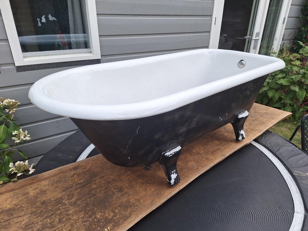 Emallie oud bad op pootjes, Ophalen, Gebruikt, Overige typen, 50 tot 100 cm