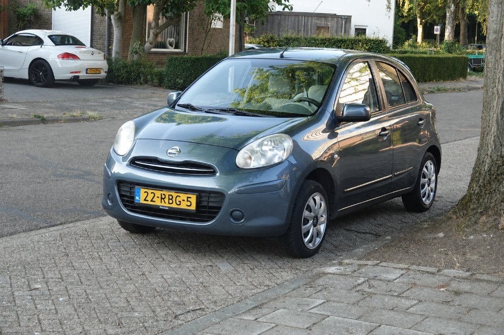 Nissan Micra 1.2 59KW 5DR 2011 Grijs - trekhaak, Voorwielaandrijving, Euro 5, Stof, 1198 cc
