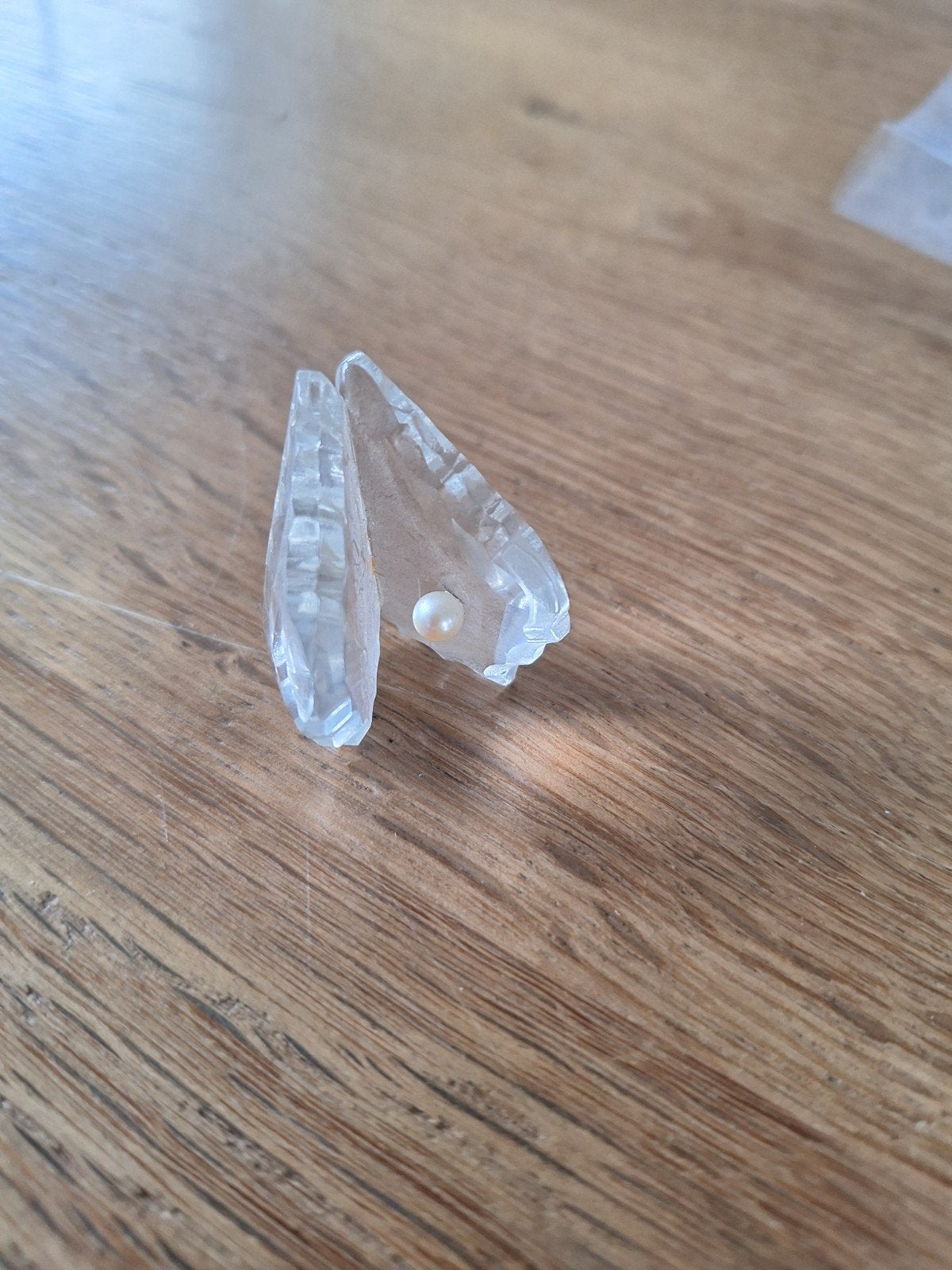 Decoratieve Oester met Parel - Kristal Look, Ophalen of Verzenden, Zo goed als nieuw