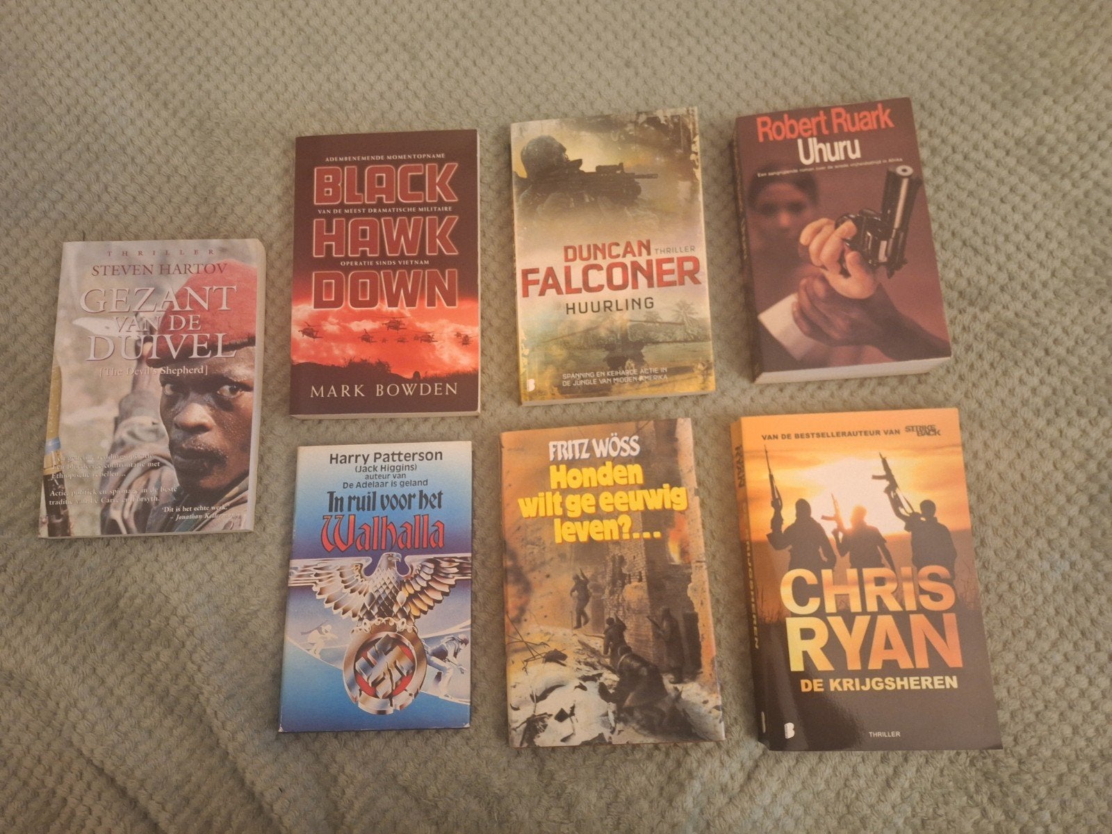 7 oorlogsboeken , ook apart te koop, Ophalen of Verzenden
