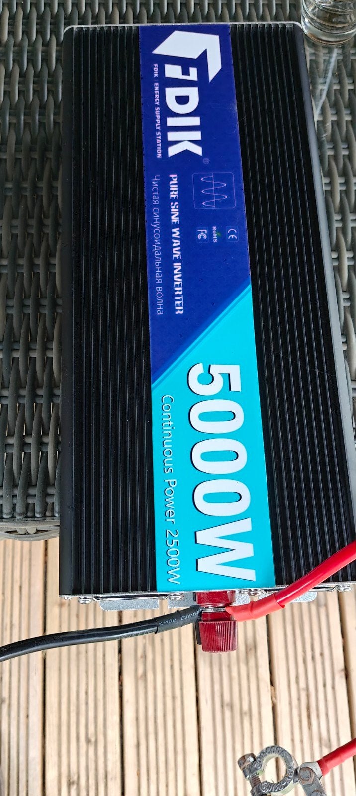 Omvormer 12V naar 220V 2500W continu, Ophalen of Verzenden, Zo goed als nieuw